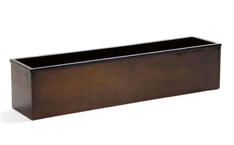 long window box metal|36 inch metal window box.